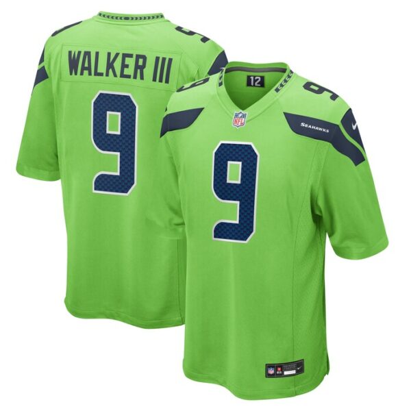 Kenneth Walker III Seattle Seahawks Nike  Game Jersey - Neon Green