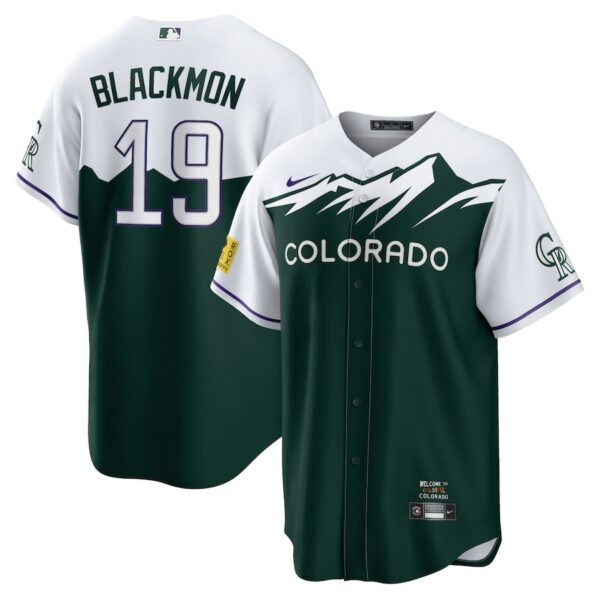 Charlie Blackmon Colorado Rockies Nike City Connect Replica Player Jersey - Green