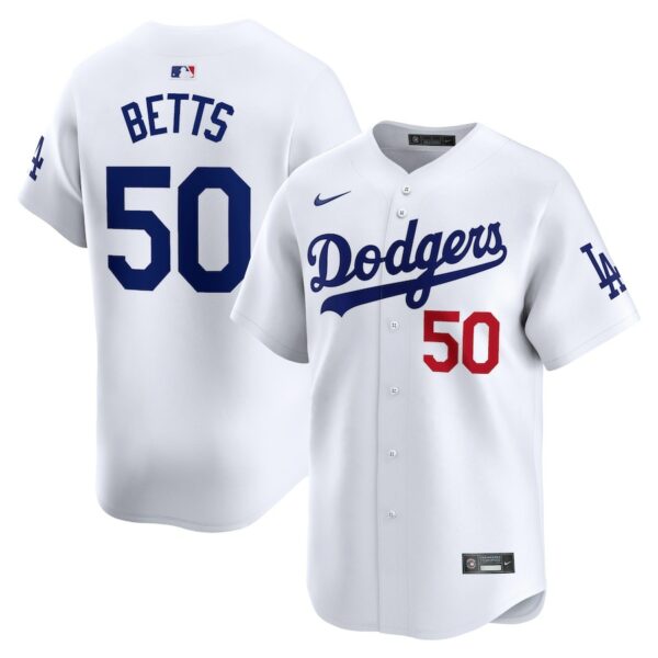 Mookie Betts Los Angeles Dodgers Nike Home Limited Player Jersey - White