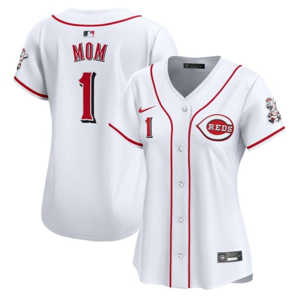 Cincinnati Reds Nike Women's #1 Mom Home Limited Jersey - White