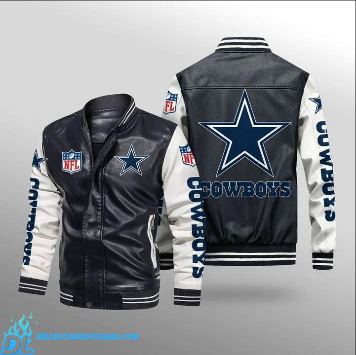 Dallas Cowboys Leather Jacket 3 Thermal Plush - Dallas Cowboys Home