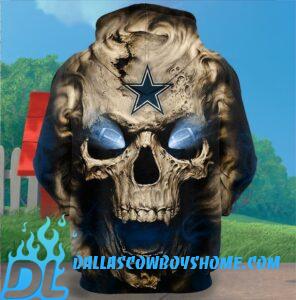 Dallas Cowboys Skull Hoodie Pullover