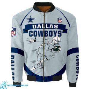 Dallas Cowboys Bomber Jacket Graphic Player Running