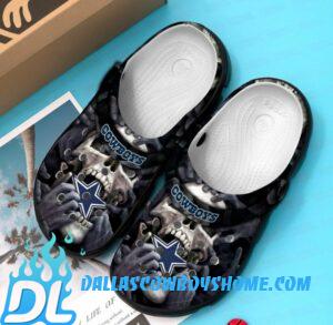 Dallas Cowboys Skulll Crocband Nfl Crocs Clog Shoes