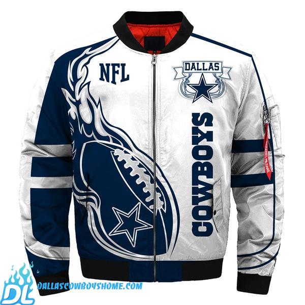 Dallas Cowboys bomber jacket suitable for men and women Top trending 2021 Dallas Cowboys custom design 3D Bomber Jacket