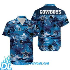 NFL Dallas Cowboys Hawaiian Shirt Skull