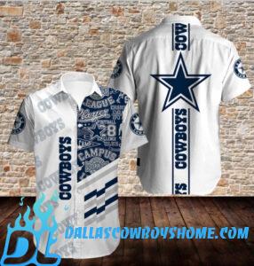 Dallas Cowboys Hawaiian Shirt N011 Tropical Flower Short Sleeve