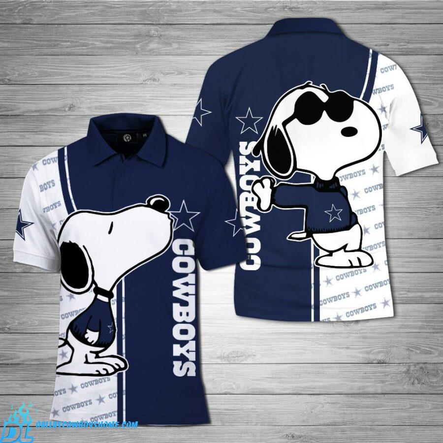 Snoopy Dallas Cowboys Polo Shirt, Snoopy Cowboys Polo Shirt