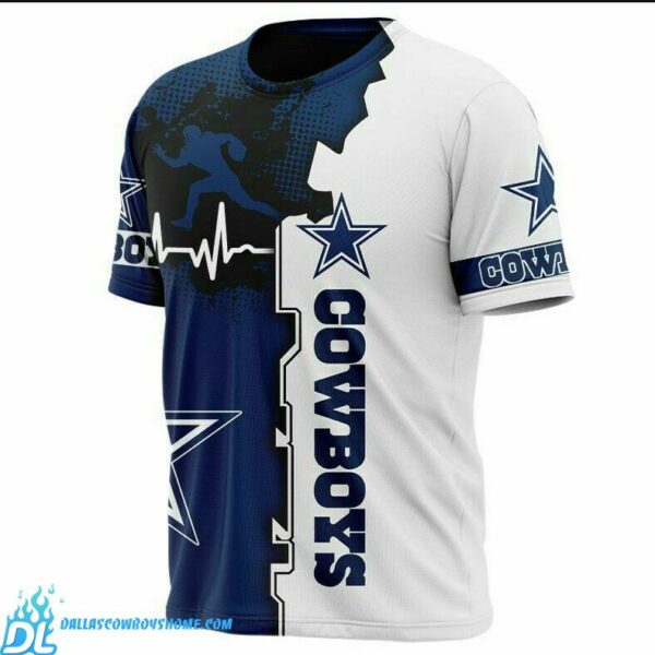 Dallas Cowboys Tee Shirt Men's Heartbeat