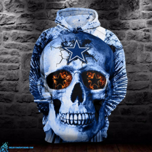 Dallas Cowboys Hoodie Halloween Skull 2021