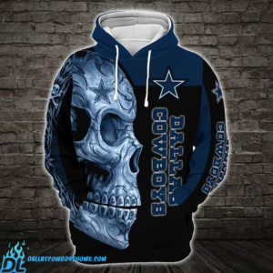 Dallas Cowboys Hoodie NFL Skull 3d Print