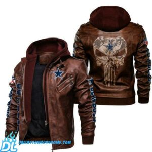 Dallas Cowboys Skull leather jacket for men