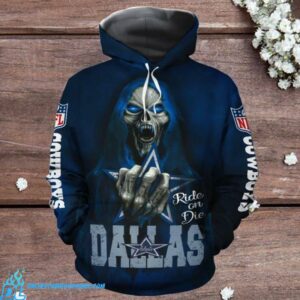 Dallas Cowboys Skull 3D Hoodie