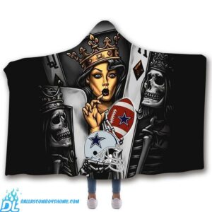 Dallas Cowboys blanket hoodie poker design