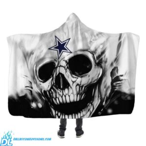 Dallas Cowboys blanket hoodie skull Halloween 2021