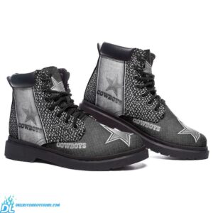 Dallas Cowboys boots silver color