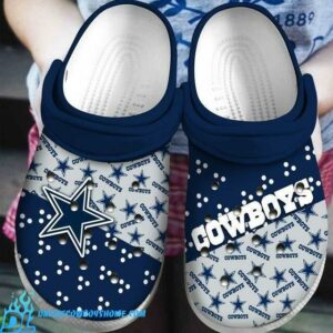 Dallas Cowboys crocs custom white and blue