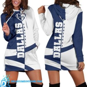 Dallas Cowboys hoodie dress custom with Dallas text