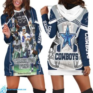 Dallas Cowboys hoodie dress thank you fans nfc east division super bowl 2021