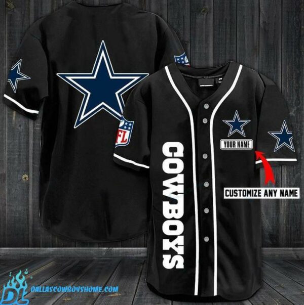 Dallas Cowboys jersey custom black color