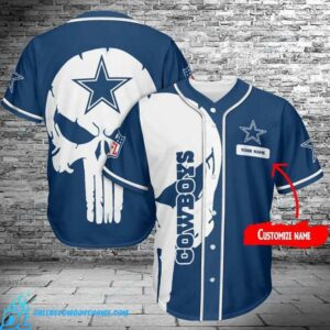 Dallas Cowboys jersey skull custom name