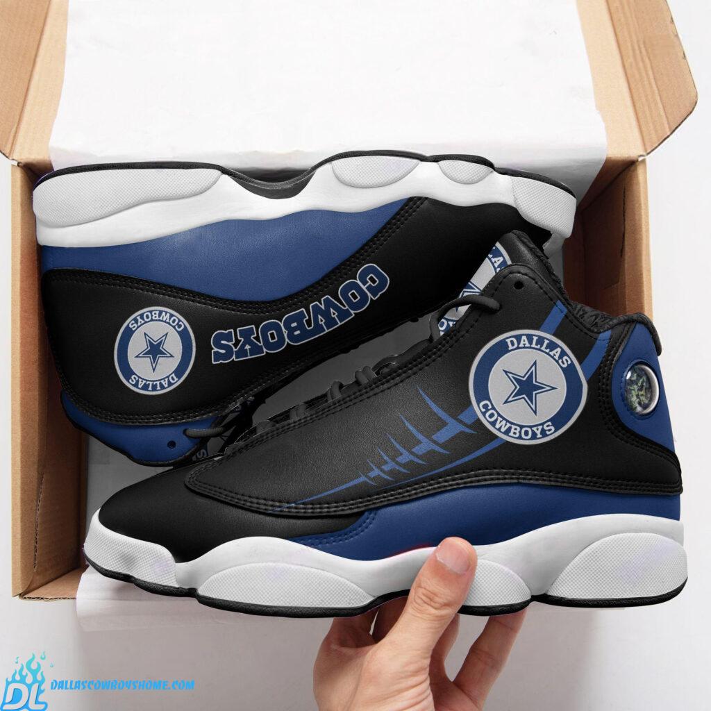 Dallas Cowboys Jordan 13 black custom - Dallas Cowboys Home