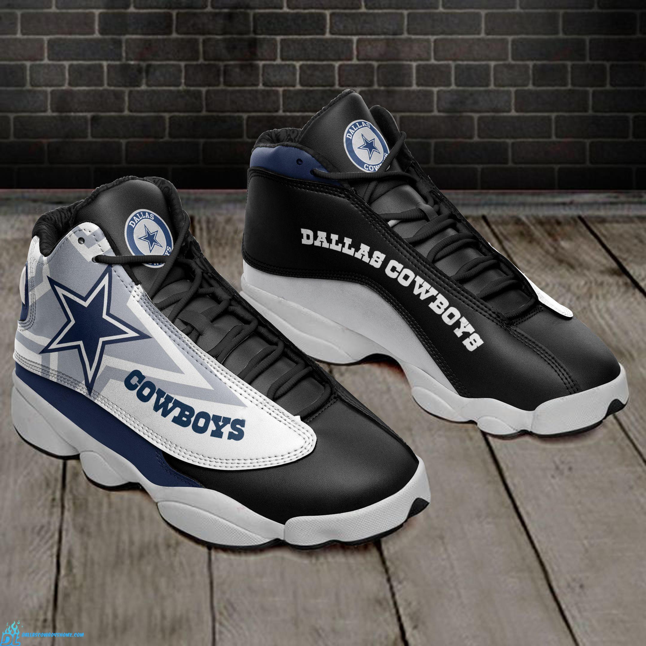 Dallas Cowboys Jordan 13 black custom star - Dallas Cowboys Home