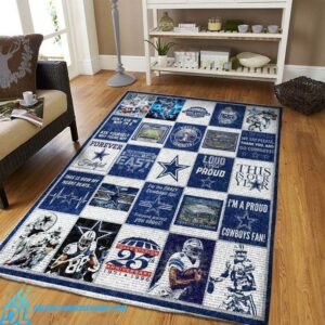 Dallas Cowboys football rug