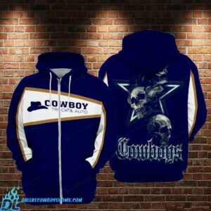 Dallas Cowboys full zip hoodie sweatshirt