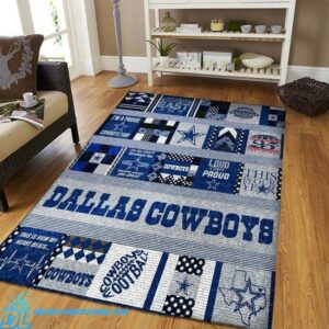 Dallas Cowboys man cave rug