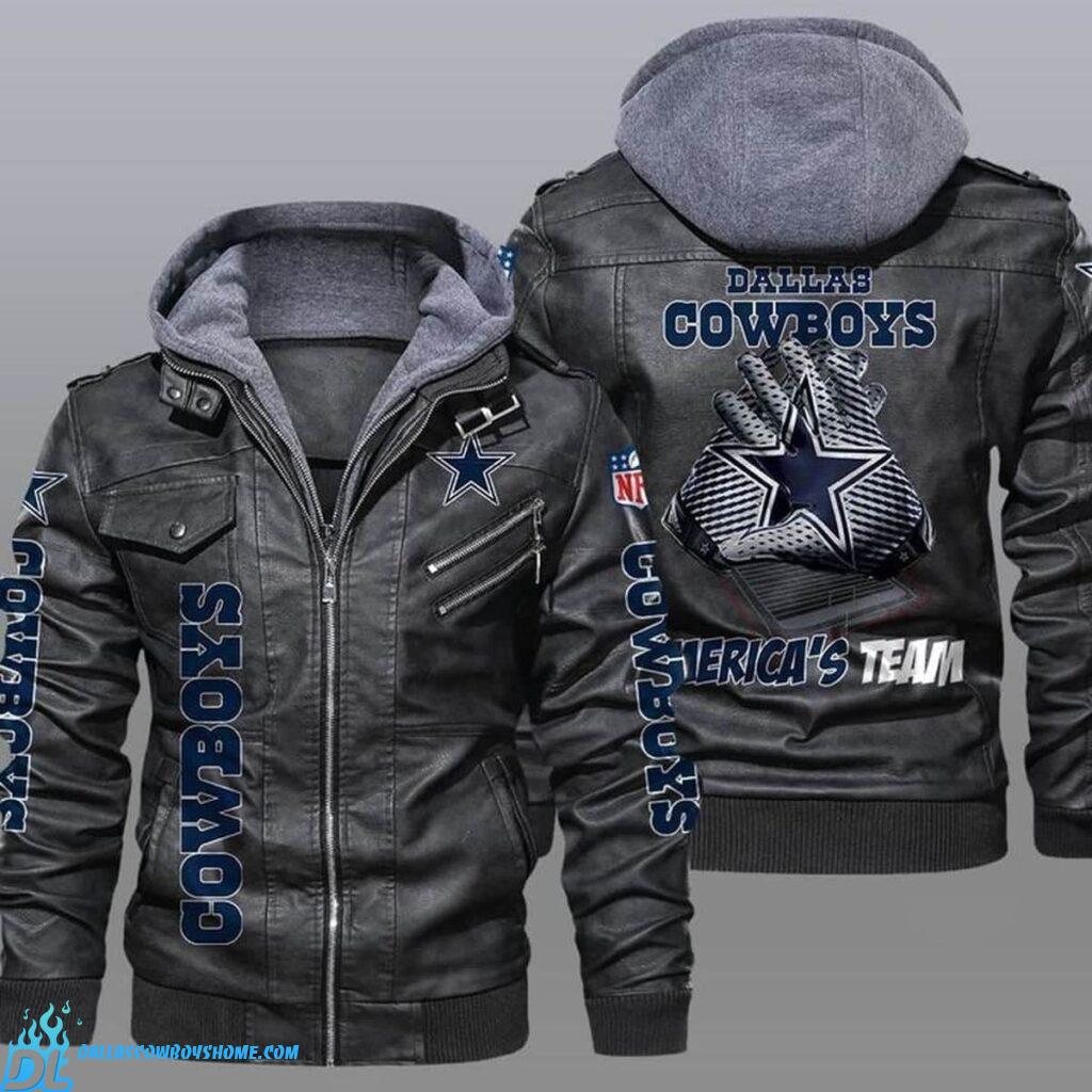 Dallas Cowboys Winter Leather Jackets - Dallas Cowboys Home