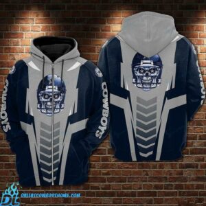 Dallas Cowboys zip up hoodie custom racetrack