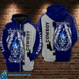 Dallas Cowboys zip up hoodie devil