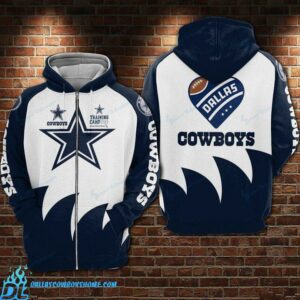 Women's dallas cowboys zip online up hoodie