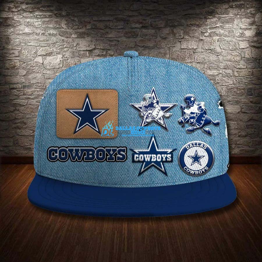 Dallas Cowboys Snapback print stickers hat - Dallas Cowboys Home