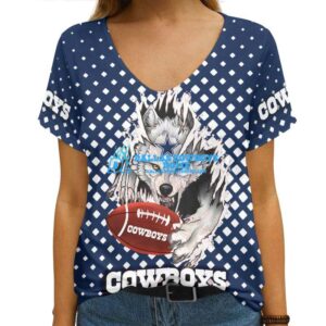 Dallas Cowboys round neck T-shirt custom 3d DCH012