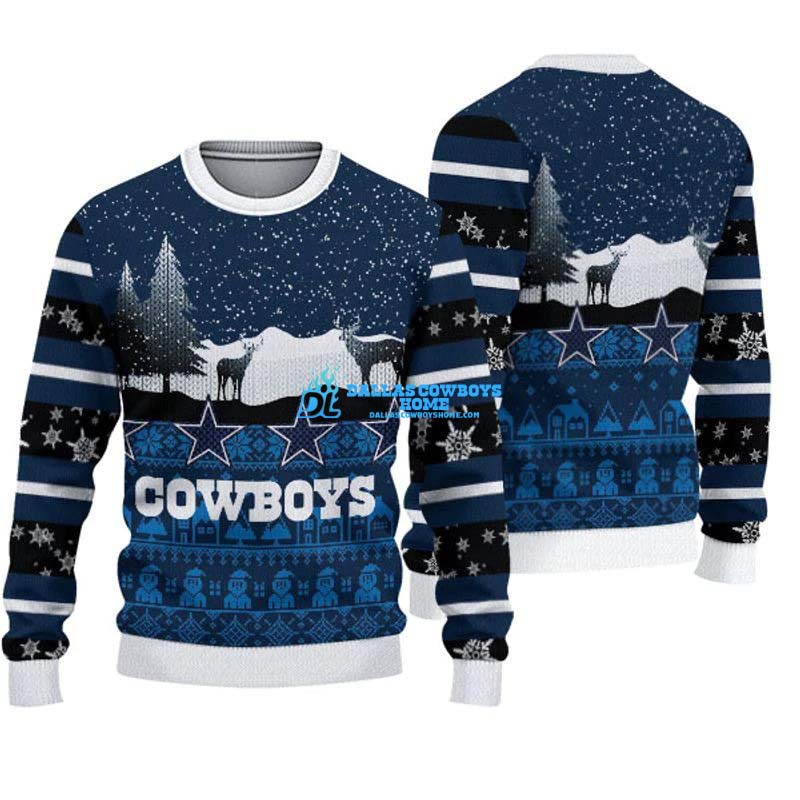 cowboys light up christmas sweater