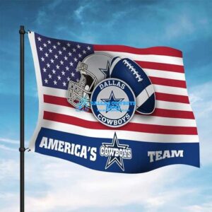 Dallas Cowboys American Flag Custom Custom Logo