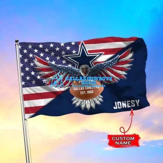 Dallas Cowboys American Flag Custom Eagle 3D