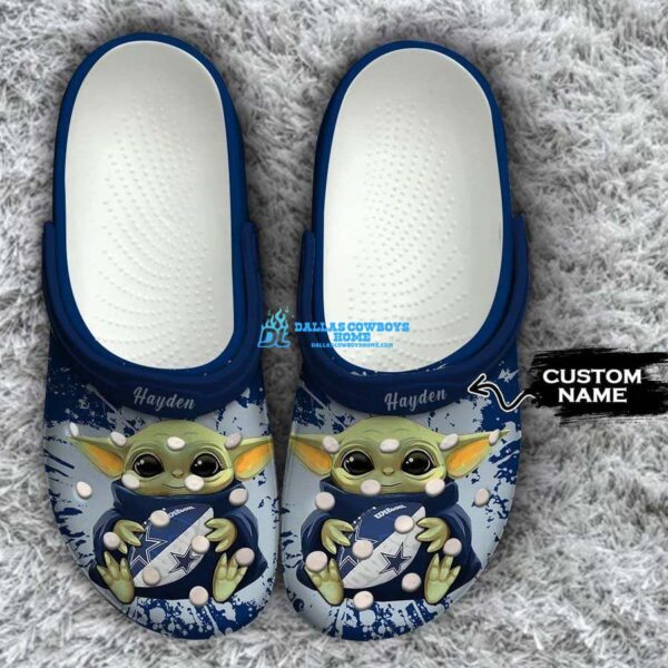 Dallas Cowboys Baby Yoda Crocs Clog Shoes