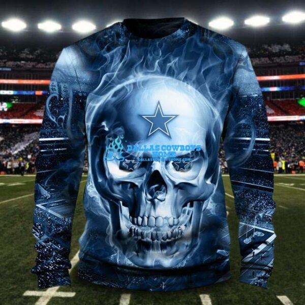 Dallas Cowboys Custom Skull Sweatshirt