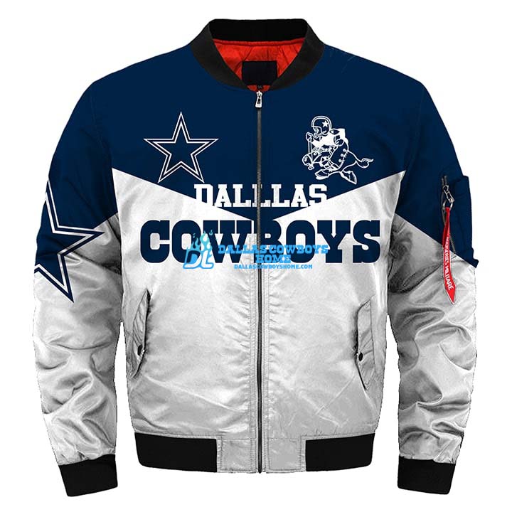Dallas Cowboys Custom 3D Print Full Bomber Jacket - Dallas Cowboys Home