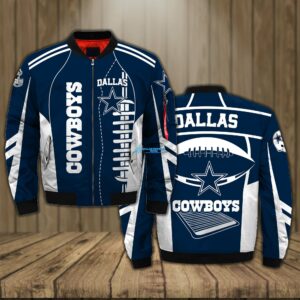 Dallas Cowboys Home Custom Bomber Jacket Print Full