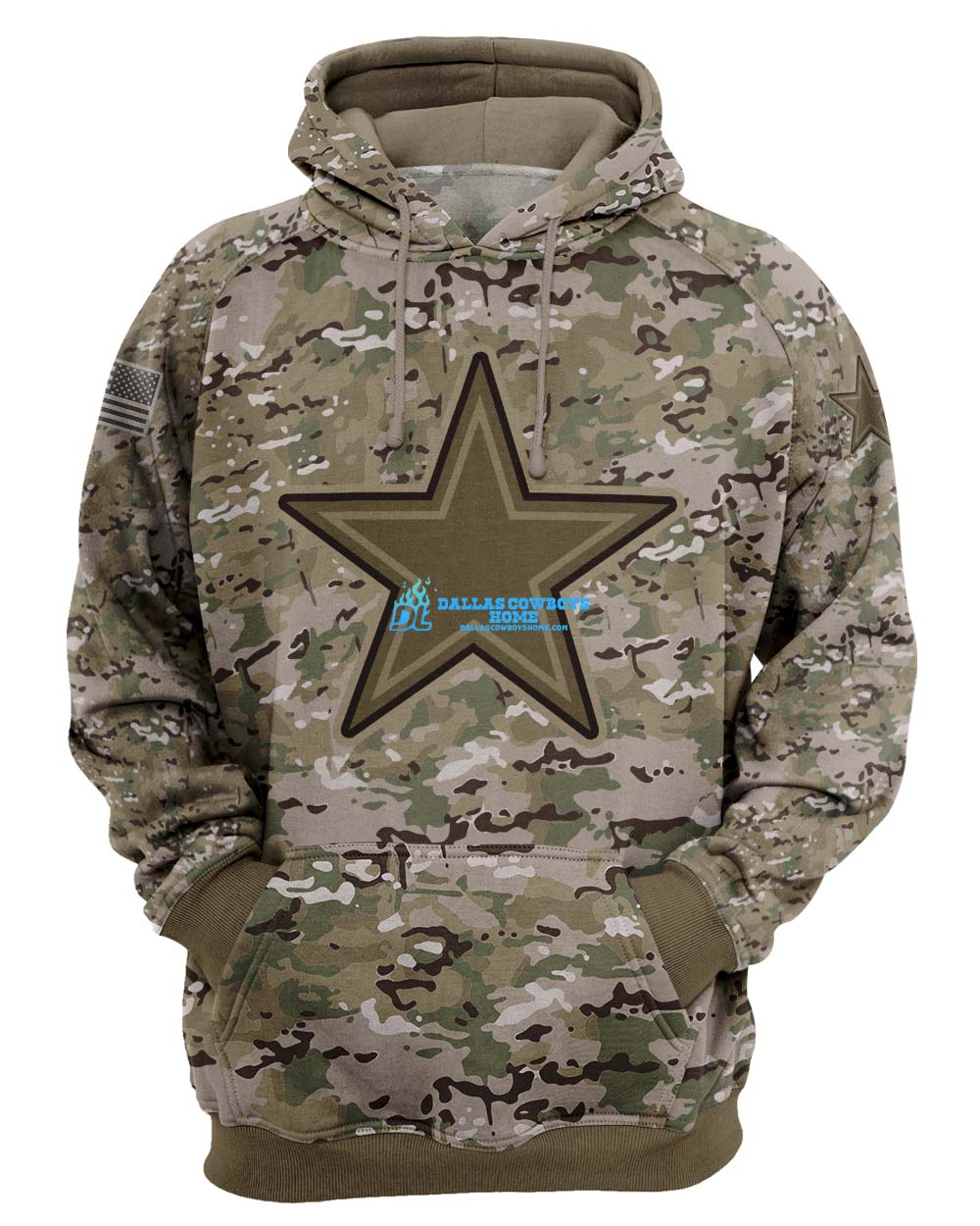 Dallas Cowboys Camouflage Hoodie - Dallas Cowboys Home