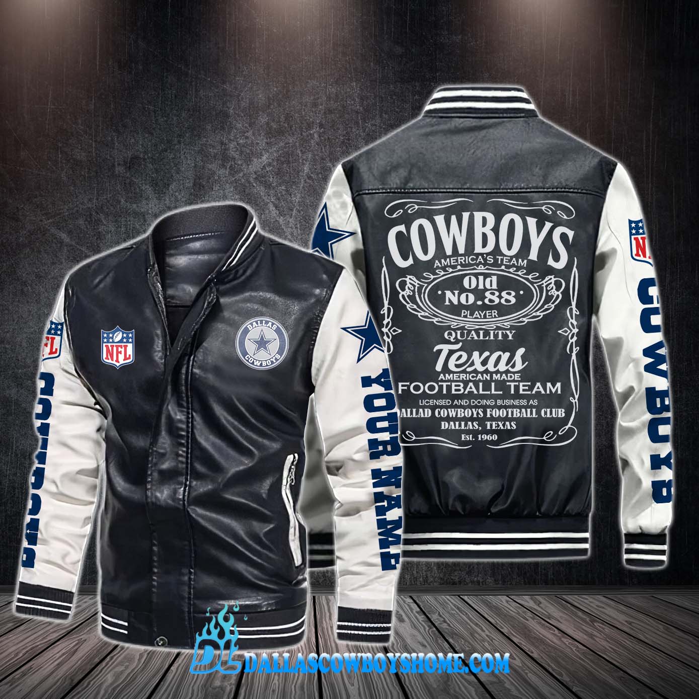 dallas cowboys varsity jacket men's