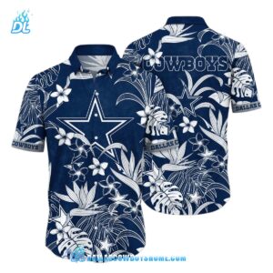 Blue Dallas Cowboys Tommy Bahama, Custom Tropical Dallas Cowboys Hawaiian Shirt, NFL Dallas Cowboys Aloha Shirt For Men and Women