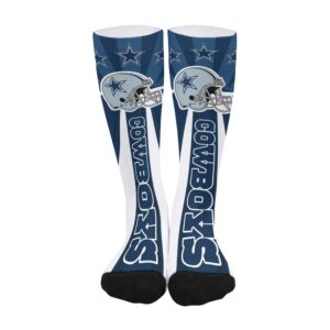 Dallas Cowboys Socks, Custom Dallas Cowboys Long Socks, NFL Dallas Cowboys Cotton Socks