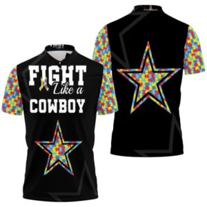 Fight Like A Dallas Cowboys Shirts, Custom Dallas Cowboys Polo Shirts, NFL Dallas Cowboys Sleeve Polo