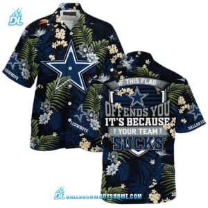 If This Flag Dallas Cowboys Tommy Bahama, Custom Dallas Cowboys Hawaiian Shirt For Lover, NFL Dallas Cowboys Aloha Shirt