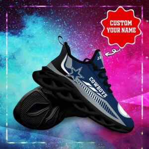 Persionalized Dallas Cowboys Shoes, Custom Dallas Cowboys Max Shoes Print Full, NFL Dallas Cowboys Sneakers